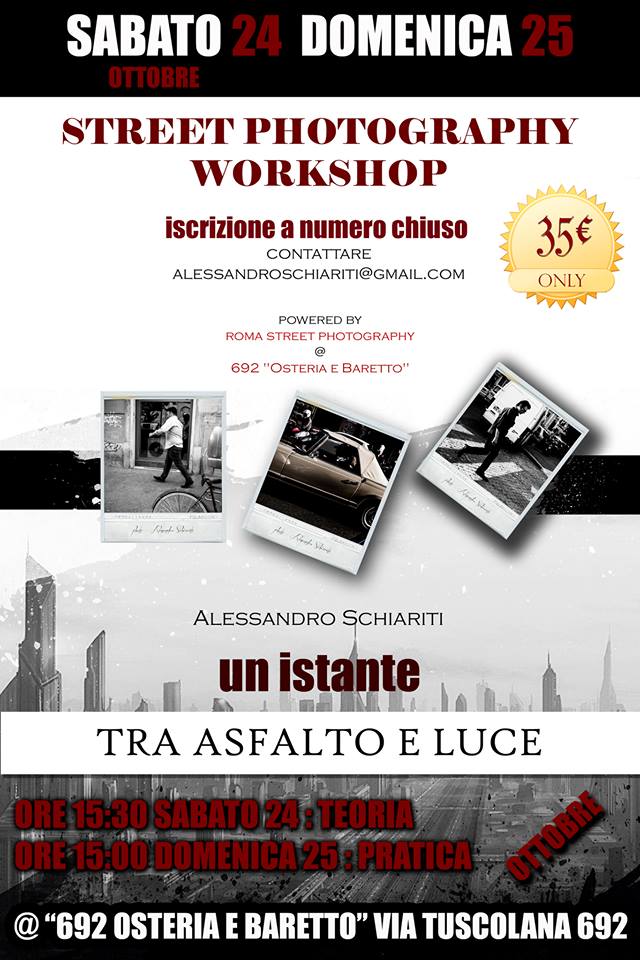 locandina Workshop Roma Street Photography
